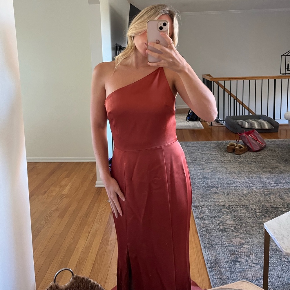 Amsale Bridesmaid Dress Kaia Copper